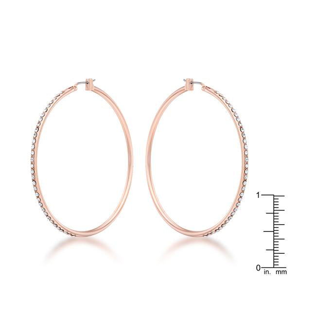 Large Rosegold Hoop Earrings with Crystals
        	
		
        	
        	
		
        
        
        E01660A-C02