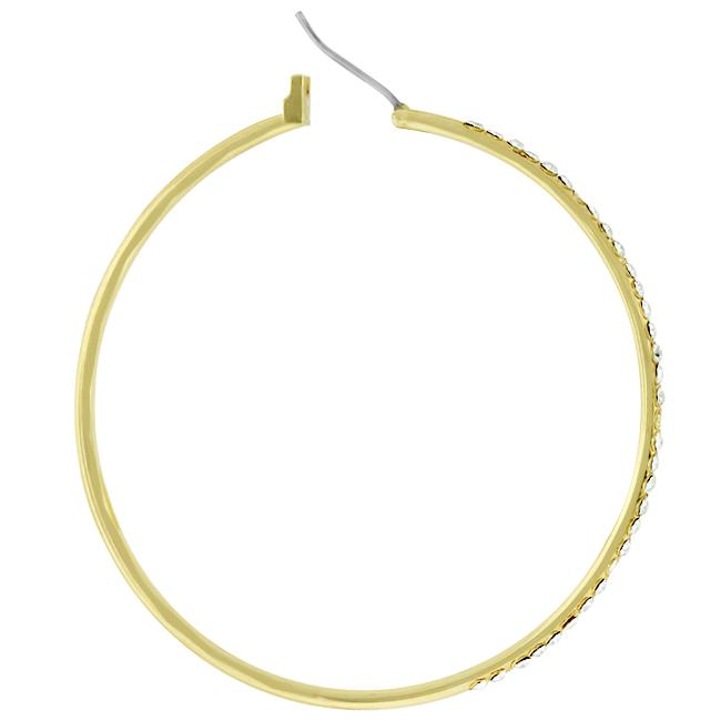 2 Inch Goldtone Crystal Hoop Earrings
        	
		
        	
        	
		
        	
        	
		
        
        
        E01660G-C02