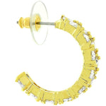 Trillion Cut Cubic Zirconia Hoop Earrings Goldtone Finish
        	
		
        	
        	
		
        	
        	
		
        
        
        E01663G-C01