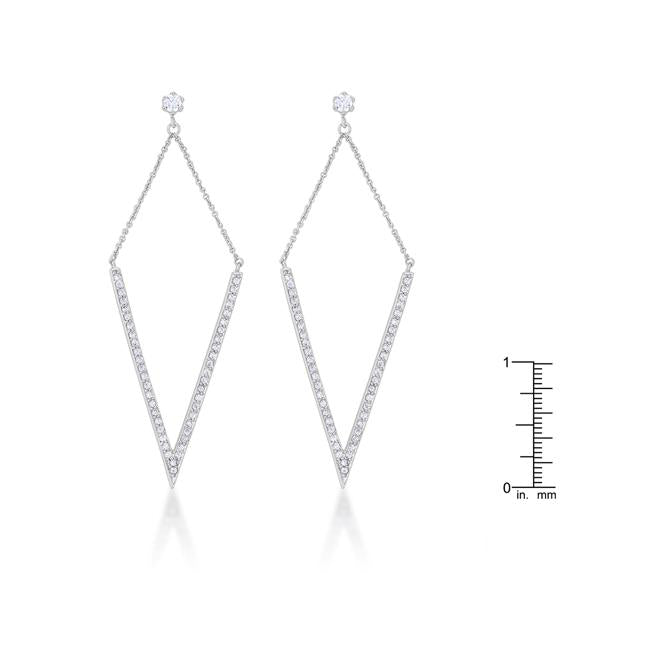 Michelle 1.2ct CZ Rhodium Delicate Pointed Drop Earrings
        	
		
        	
        	
		
        	
        	
		
        
        
        E01879R-C01