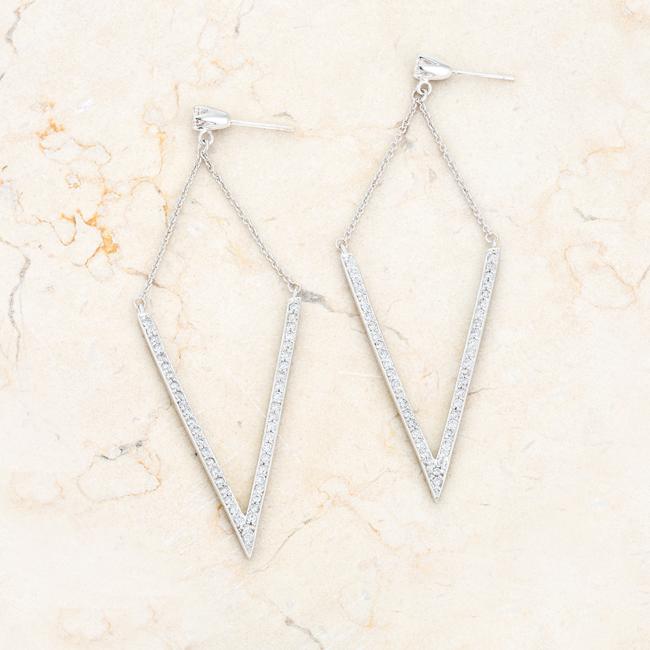 Michelle 1.2ct CZ Rhodium Delicate Pointed Drop Earrings
        	
		
        	
        	
		
        	
        	
		
        
        
        E01879R-C01