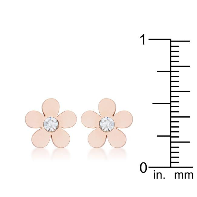 Daisy 0.3ct CZ Rose Gold Stainless Steel Flower Stud Earrings
        	
		
        	
        	
		
        
        
        E01886AV-S01