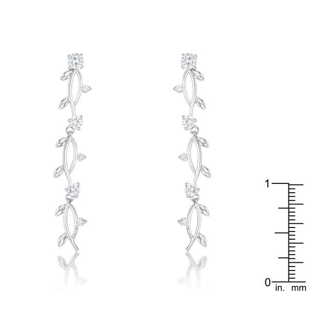 1.1Ct Vine Design Rhodium Earrings
        	
		
        	
        	
		
        	
        	
		
        
        
        E01889R-C01
