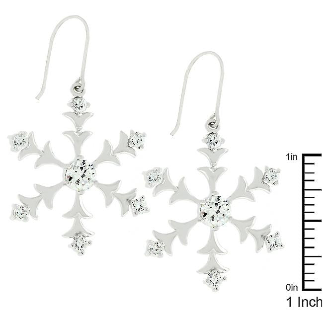Silver Snowflake Dangle Earrings
        	
		
        	
        	
		
        
        
        E50059R-C01