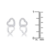 .17 Ct Melded Hearts Rhodium and CZ Stud Earrings
        	
		
        	
        	
		
        	
        	
		
        
        
        E50186R-C01