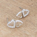 .17 Ct Melded Hearts Rhodium and CZ Stud Earrings
        	
		
        	
        	
		
        	
        	
		
        
        
        E50186R-C01
