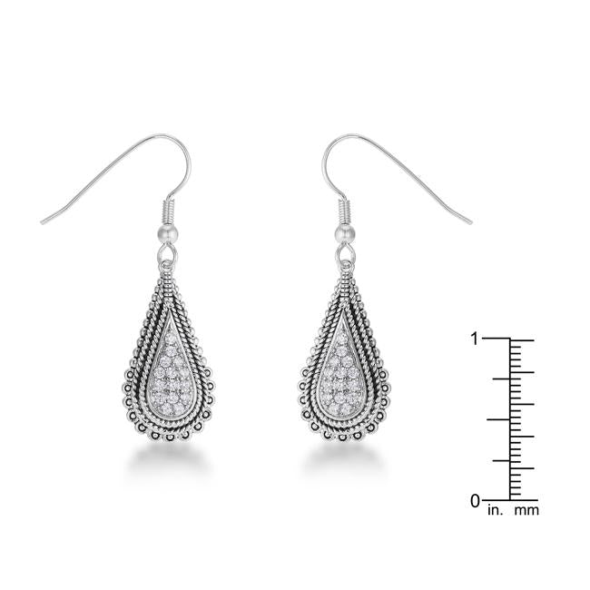 .45 Ct Tear Drop Rhodium Earrings with CZ
        	
		
        	
        	
		
        	
        	
		
        
        
        E50189R-V01