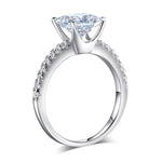 1.5 Ct Princess Cut Created Diamond 925 Sterling Silver Wedding Ring Engagement Promise Anniversary XFR8247