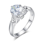 925 Sterling Silver Wedding Promise Anniversary Ring 1.25 Ct Created Diamond Jewelry XFR8259