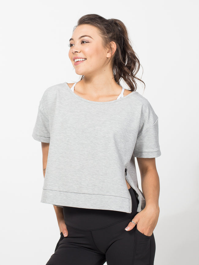 Dawn Off Shoulder Boxy Tee