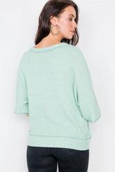 Mint Cardigan Kimono Short Sleeve Sweater