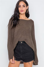 Coco Scoop Neck Long Sleeves Sweater