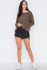 Coco Scoop Neck Long Sleeves Sweater