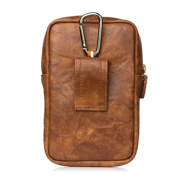 Brown Premium Leather Men's Waist Bag