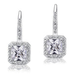 1.5 Carat Created Diamond 925 Sterling Silver Dangle Earrings XFE8047