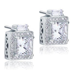 2 Carat Created Diamond Vintage Style Stud 925 Sterling Silver Earrings XFE8067