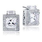 2 Carat Created Diamond Vintage Style Stud 925 Sterling Silver Earrings XFE8067