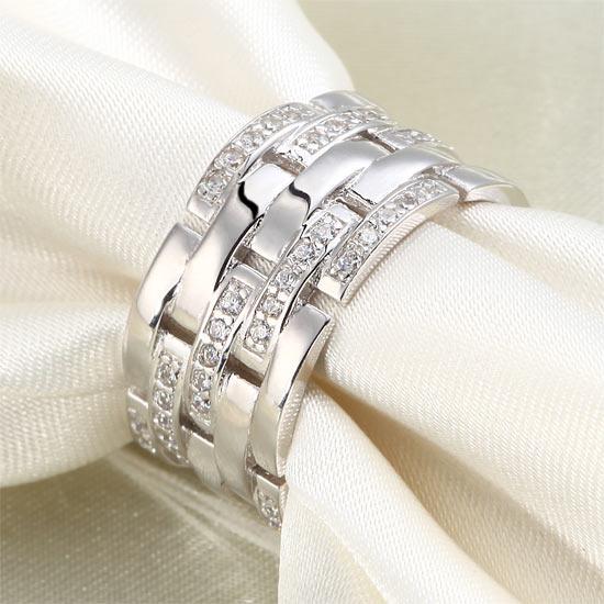 Created Diamond 925 Sterling Silver 1 cm Band Wedding Anniversary Ring XFR8005