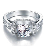 1.25 Carat Created Diamond Solid 925 Sterling Silver Wedding Engagement Ring XFR8037