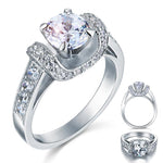 1.25 Carat Created Diamond Solid 925 Sterling Silver Wedding Engagement Ring XFR8037