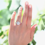 Vintage Style 2.5 Ct Solid 925 Sterling Silver Wedding Engagement Ring Jewelry XFR8094