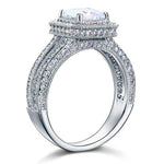 Vintage Style 1.5 Carat Created Diamond Solid 925 Sterling Silver Bridal Wedding Engagement Ring  XFR8111