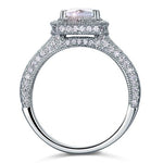 Vintage Style 1.5 Carat Created Diamond Solid 925 Sterling Silver Bridal Wedding Engagement Ring  XFR8111