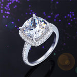 925 Sterling Silver Wedding Engagement Ring 5 Carat Created Diamond XFR8204