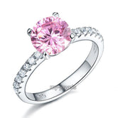 925 Sterling Silver Bridal Engagement Ring 2 Carat Created Diamond Jewelry XFR8213