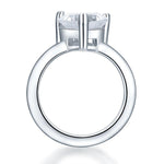 Newborn Baby 925 Sterling Silver Ring Heart Created Diamond Photo Prop XFR8233