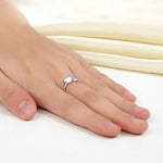 Plain Solid 925 Sterling Silver Ring Cross Heart for Lady Trendy Stylish XFR8287