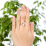 Plain Solid 925 Sterling Silver Ring Cross Heart for Lady Trendy Stylish XFR8287